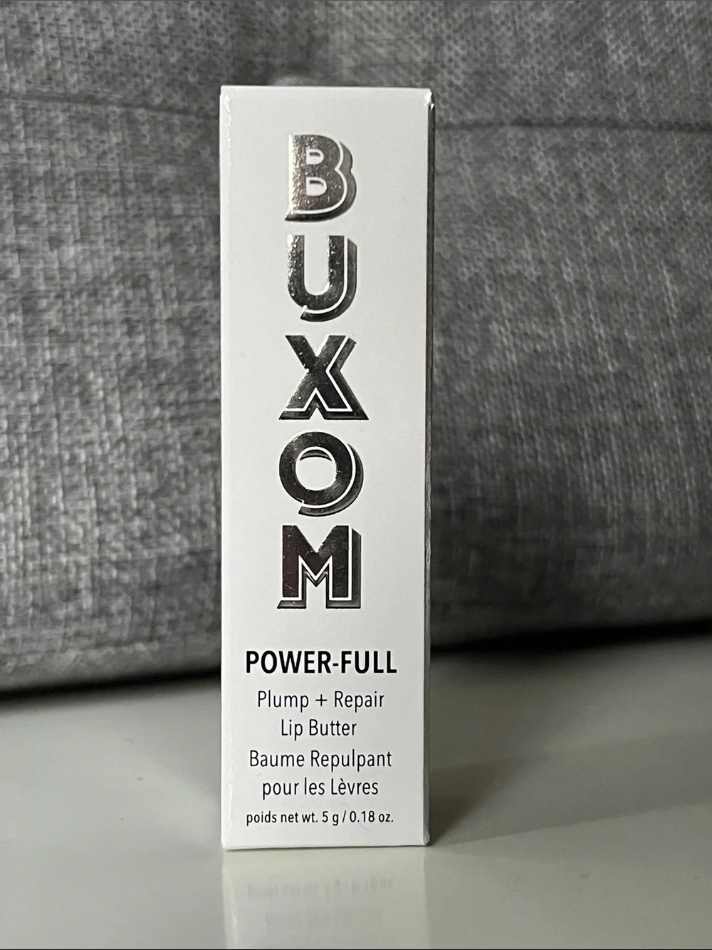 Buxom Power-Full Plump + Repair Lip Butter — White & Silver